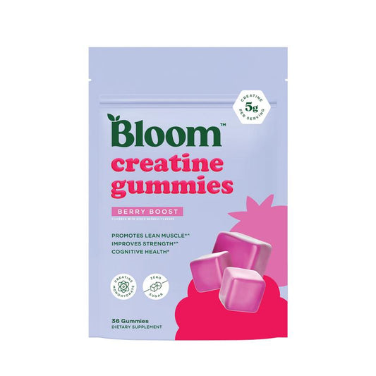 Bloom Nutrition Creatine Gummies - New Year New Me - Energy, Cognitive Health & Post-Workout Muscle Recovery Promotes & Muscle Improves - Creatine for Women